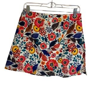 Rip Skirt Hawaii Multi Colored Floral Mini Skirt Sz Small